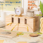 Glowkoo Solid Wood Cable Management Box Power Strip Storage Organizer