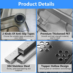 Glowkoo 2 Tier Pull Out Under Sink Organizer Cabinet with Sliding Drawer