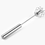 Glowkoo Stainless Steel Egg Whisk Hand Pressure Manual Mixer