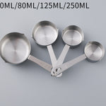 Glowkoo Measuring Cup Set Stainless Steel – Kitchen Handle Measuring Cups