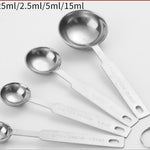 Glowkoo Measuring Cup Set Stainless Steel – Kitchen Handle Measuring Cups