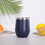 Glowkoo 12oz Stainless Steel Mug Portable Insulated Coffee & Beer Cup