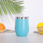 Glowkoo 12oz Stainless Steel Mug Portable Insulated Coffee & Beer Cup