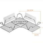 Glowkoo Wall Mounted Corner Bathroom Storage – Stainless Steel 6-Tier Triangle Toiletry Shelf Organizer