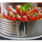 Glowkoo 6 Layer Adjustable Stainless Steel Cake Cutter Slicer for Even Cake Layers