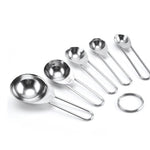 Glowkoo Measuring Cup Set Stainless Steel – Kitchen Handle Measuring Cups