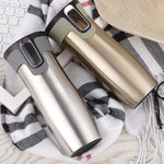 Glowkoo 450ML Vacuum Insulated Stainless Steel Travel Mug Thermal Tea Bottle