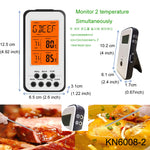 Glowkoo Wireless Kitchen Meat Thermometer for BBQ and Oven Cooking