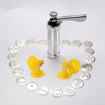 Glowkoo Stainless Steel Cookie Press Kit for Homemade Biscuits and Cake Decorating