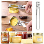 Glowkoo Adjustable Jar Opener for Weak Hands – Stainless Steel Lid & Bottle Opener