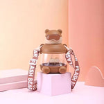 Glowkoo Sports Plastic Sippy Cup 900ml One-Touch Open Water Bottle