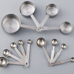 Glowkoo Measuring Cup Set Stainless Steel – Kitchen Handle Measuring Cups