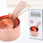 Glowkoo Stainless Steel Measuring Cup Set – Accurate Kitchen Measuring Cups