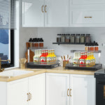 Glowkoo 2 Tier Pull Out Under Sink Organizer Cabinet with Sliding Drawer