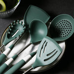 Glowkoo Silicone Spatula Kitchenware Set – Non-Stick Cooking Spoon Tools
