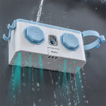 Glowkoo Toothbrush Holder for Bathroom Wall Mounted No Drill Organizer