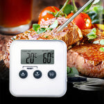 Glowkoo Digital Meat Thermometer with Probe for BBQ, Baking & Cooking