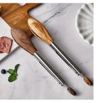 Glowkoo BBQ Tongs Stainless Steel Food Clamp for Grilling & Buffet Serving