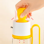 Glowkoo 2 in 1 Oil Dispenser With Silicone Brush – Glass Oil Spray Bottle for Cooking & BBQ (550ml)