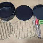 Glowkoo Air Fryer Accessories 7 Inch Baking Pizza Pan Set