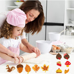 Glowkoo Thanksgiving Turkey Cookie Cutter Set Stainless Steel 12-Piece