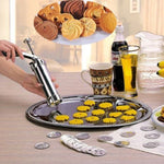 Glowkoo Stainless Steel Cookie Press Kit for Homemade Biscuits and Cake Decorating