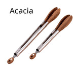 Glowkoo BBQ Tongs Stainless Steel Food Clamp for Grilling & Buffet Serving