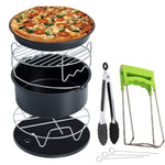 Glowkoo Air Fryer Accessories 7 Inch Baking Pizza Pan Set