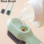 Glowkoo Deep Cleaning Shoe Brush with Liquid Dispenser – Soft Bristle Multipurpose Scrub Brush