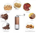 Glowkoo Portable Hand Coffee Bean Grinder with Stainless Steel Manual Crank