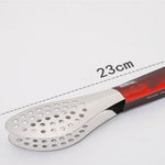 Glowkoo Silicone Tongs for Air Fryer – Stainless Steel Heat Resistant Barbecue Food Tongs (5–14 Inch)