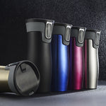 Glowkoo 450ML Vacuum Insulated Stainless Steel Travel Mug Thermal Tea Bottle