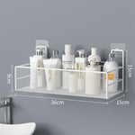 Glowkoo Bathroom Shelf No Drill Wall Mounted Shower Organizer