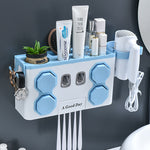 Glowkoo Toothbrush Holder for Bathroom Wall Mounted No Drill Organizer