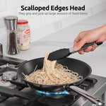 Glowkoo Kitchen Tongs Silicone Heat Resistant – Non Stick Cooking & Serving Tongs