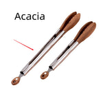 Glowkoo BBQ Tongs Stainless Steel Food Clamp for Grilling & Buffet Serving