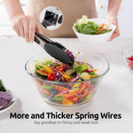 Glowkoo Kitchen Tongs Silicone Heat Resistant – Non Stick Cooking & Serving Tongs