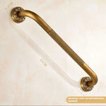 Glowkoo Bathroom Wall Cube Shelves Copper Carved Wall-Mounted Storage Rack European Style