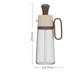 Glowkoo 2 in 1 Oil Dispenser With Silicone Brush – Glass Oil Spray Bottle for Cooking & BBQ (550ml)