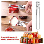 Glowkoo Adjustable Jar Opener for Weak Hands – Stainless Steel Lid & Bottle Opener