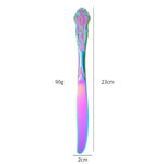 Glowkoo Gold Plated Stainless Steel Cutlery Spoon Fork Knife Set