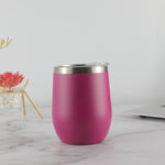 Glowkoo 12oz Stainless Steel Mug Portable Insulated Coffee & Beer Cup