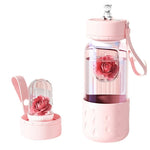 Glowkoo Glass Tea Cups with Infuser – 500ml Magnetic Tea Water Separation Cup