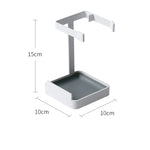 lowkoo Pot Lid Holder Countertop Vertical – No Drill Kitchen Lid Organizer