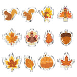 Glowkoo Thanksgiving Turkey Cookie Cutter Set Stainless Steel 12-Piece