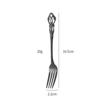 Glowkoo Gold Plated Stainless Steel Cutlery Spoon Fork Knife Set